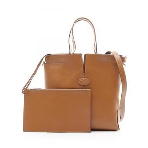 TOD'S Brown Leather Tote Bag
